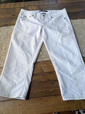 domaine brand ivory jean capri size 11 #328